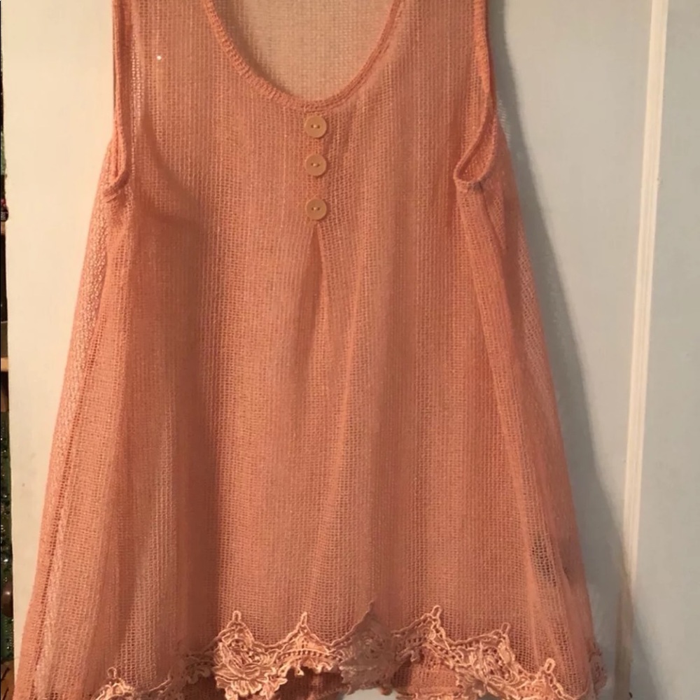 Simply Noelle netting tank top